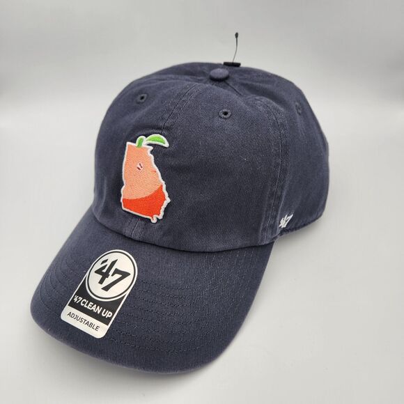 Gwinnett Stripers '47 Clean Up Navy Georgia Peaches Hat Cap Braves MLB NEW NWT - Picture 9 of 10